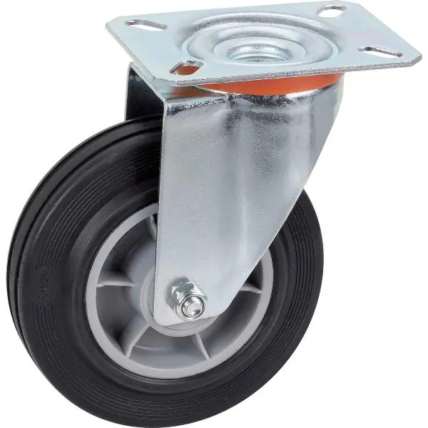 Hit Sezóny DÖRNER + HELMER otočné kolečko TPE, polypropylenové okraje 125 mm, 100 kg