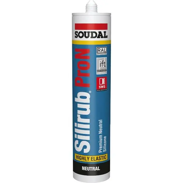 Akční Cena Soudal neutrální silikon Silirub PRO N transparentní 300ml