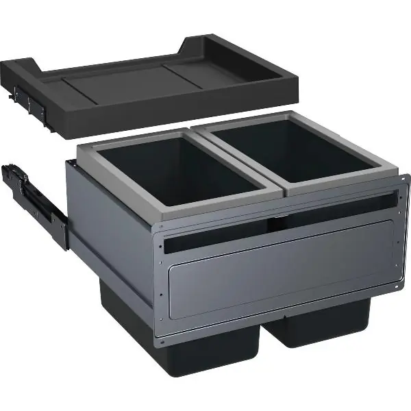 FRANKE odpadkové koše FX 60 26-26, š.k. 600 mm, 600x448x456, 2x26 L Levný