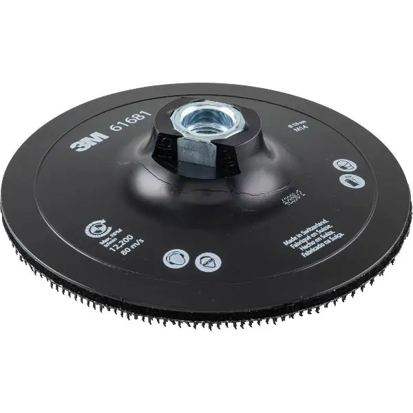 3M přilnavý nosný talíř DH-AC s centr. pro kotouče z rouna ø 125 mm M14 Poslední Šance