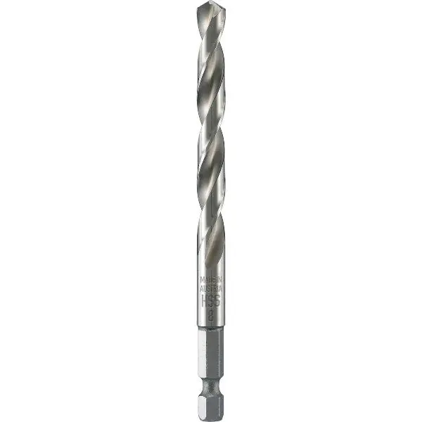 Must-Have ALPEN spirálový vrták obdobný DIN 338 RN HSS šestihranná stopka 1/4", ø 6.0 mm