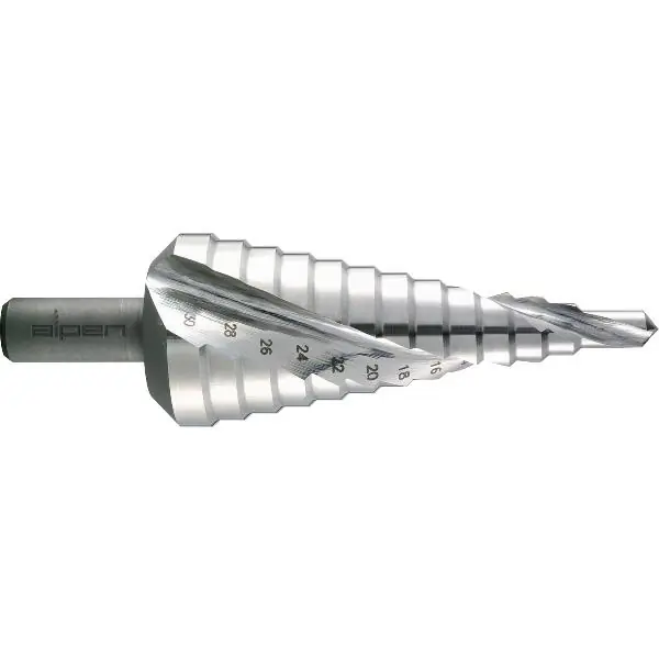 ALPEN stupňovitý vrták vel.3 HSS 2 řezací vrták ø 6.0-30.0 mm Ověřený