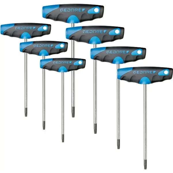 Bezpečná Platba GEDORE sada šroubováků s T-rukojetí TO2142 Torx® 7-dílná