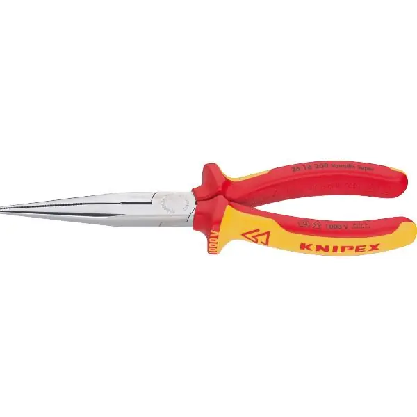 KNIPEX půlkulaté kleště s břity DIN 5745 rovné 2K délka rukojeti 200 mm Ihned K Objednání
