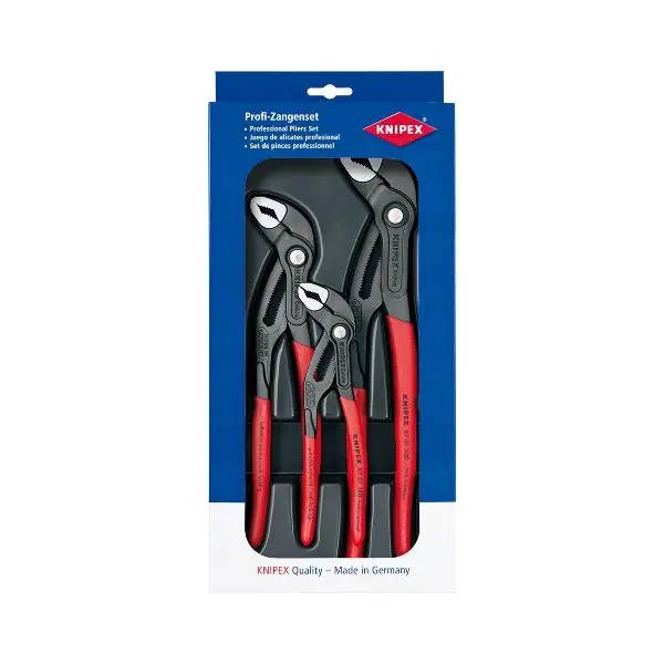 Must-Have KNIPEX sada kleští na vodní čerpadla Cobra 3dílná