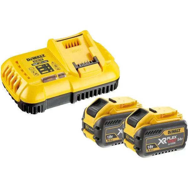 Dokud Zásoby Vydrží DEWALT Aku-Start -Set DCB118X2 18 Volt/ 2 ks 9Ah Aku a nabíječka