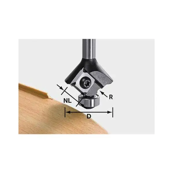 FESTOOL zaoblovací frézka HW dřík 8 mm, radius 2 mm (499809) Must-Have