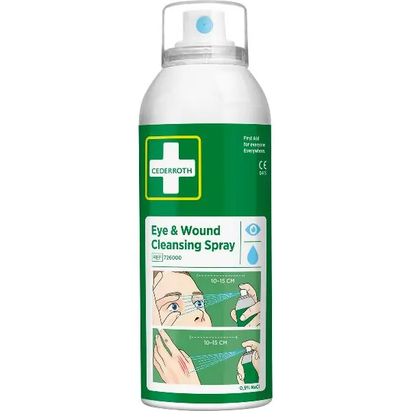Bezpečná Platba CEDERROTH sprej na čištění rány a očí 150 ml