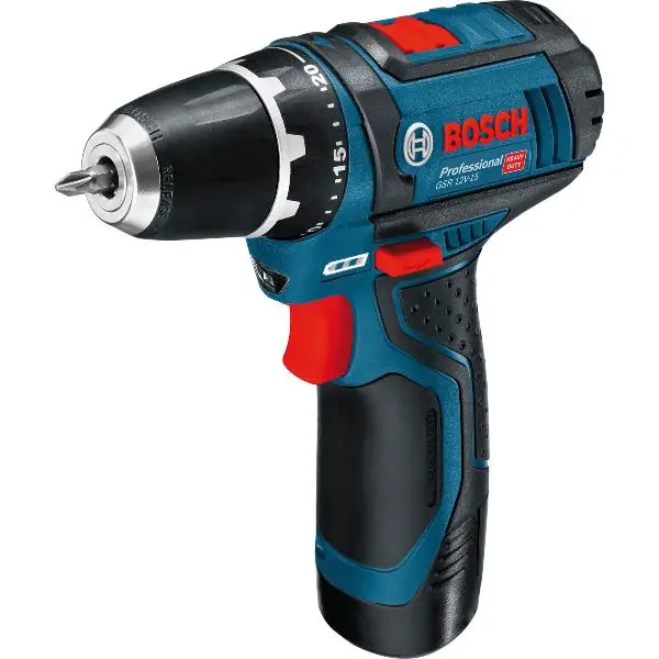 BOSCH aku vrtací šroubovák GSR12V-15 12,0 Volt / 2,0 Ah (IEC) Li-Ion Sleva