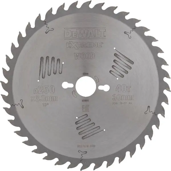 Nejlepší Cena DEWALT pilový kotouč HW ø 250x3,0x30 mm Z40 (WZ) pozitiv