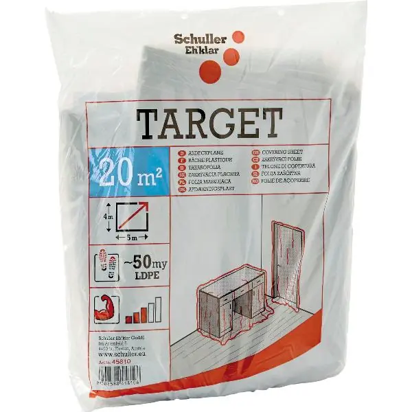 SCHULLER extra silná krycí plachta tloušťka 0,05 mm velikost 4 x 5 m Rychlé Dodání