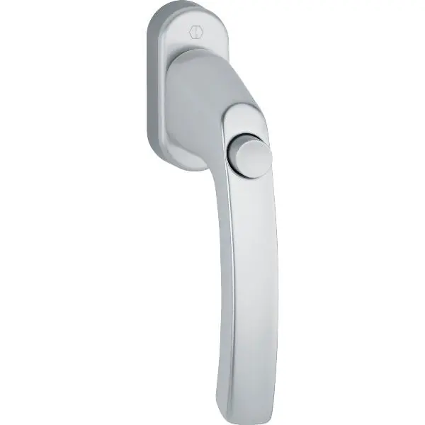 HOPPE okenní klika LIÈGE s knoflíkem, 7 x 40 mm, 90° , F1 stříbrný elox Časově Omezené