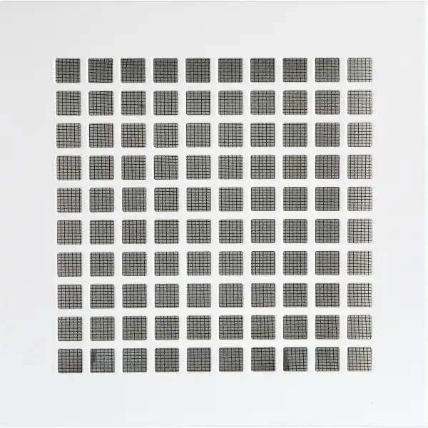 UPMANN větrací mřížka hranatá s upínací pružinou 200x200 mm ocel bílá Horká Nabídka