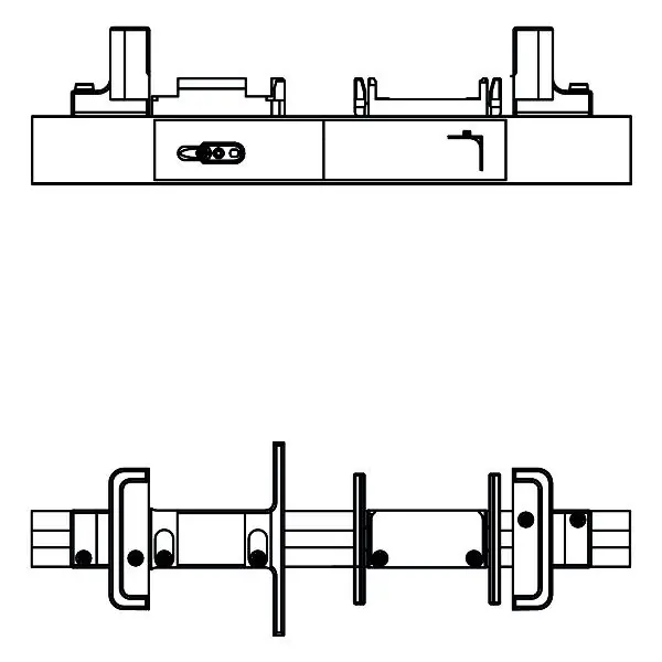 Nová Kolekce MACO MM šablona na uzávěry pro převody fix, držáky 48mm, FFH 431-660mm (204773)