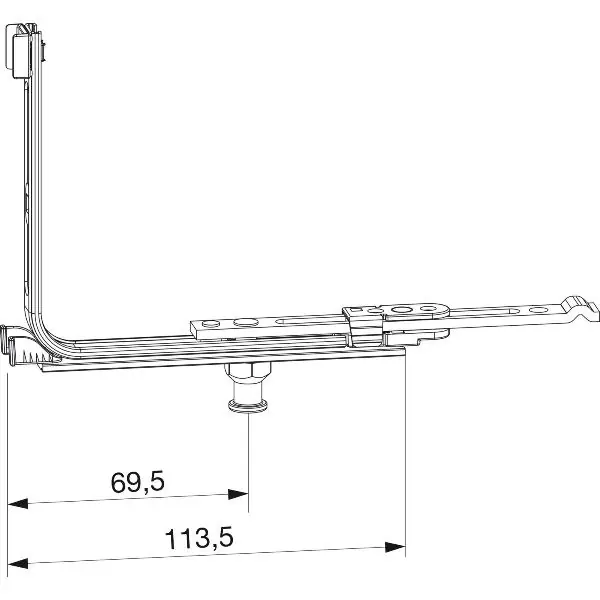 Poslední Šance MACO MM rohový převod i.S. pro práh 14L, FFB 260-1800 mm (210561)