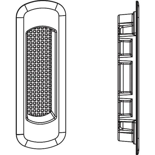 Poslední Šance MACO HS úchytková mušle krátká 110 x 36 mm, hliník titan elox (358344)