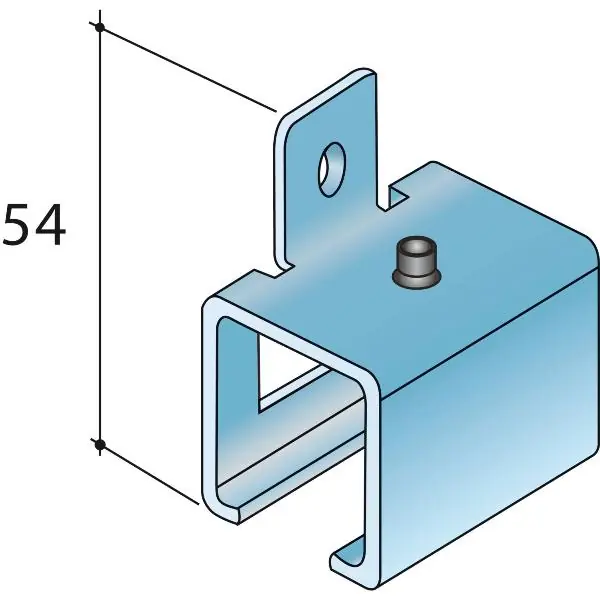Držák pro montáž na stěnu S40/S80, 35,2 x 36 x 52 mm, pozinkovaná ocel Vrácení Zdarma