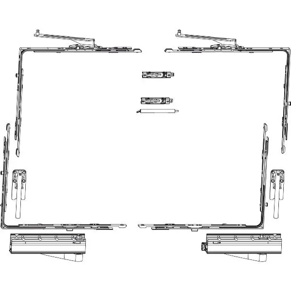 MACO SKB-Z základní sada, schéma A, 160 kg, poloha drážky 13mm, pravé (455508) Výprodej