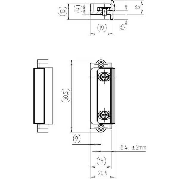 Výměnný kus vůle drážky 11 mm, Eurofalc 20 mm Levný