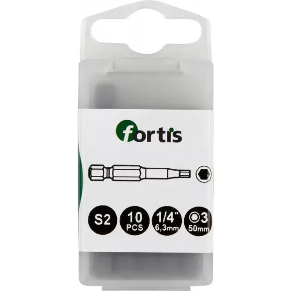 Nakupujte Hned Bit 1/4" DIN3126 E6,3Bit Hex 6 x50mm 10ks.FORTIS