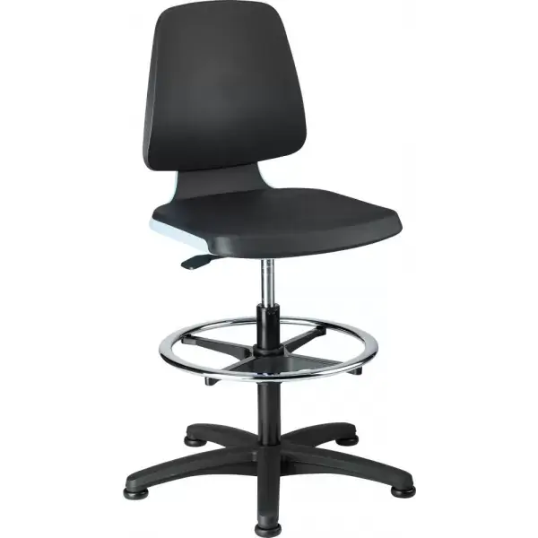 Sezónní Sleva Židle pracovní Labsit 3, K-kůže , antracit, výška sedáku 520-770 mm Bimos