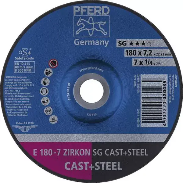 Nakupujte Hned Kotouč brusný prohnutý ZA30S SG 178x7,2mm PFERD