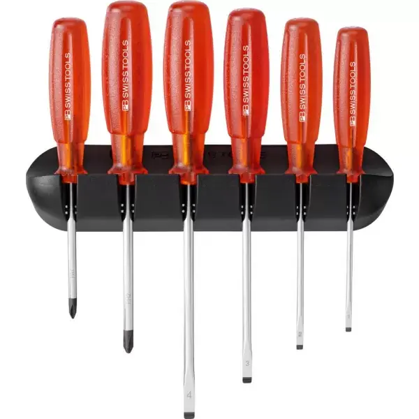 Schraubendreher-Satz 6-teilig Schlitz PH im Wandhalter Multicraft PB Swiss Tools Must-Have