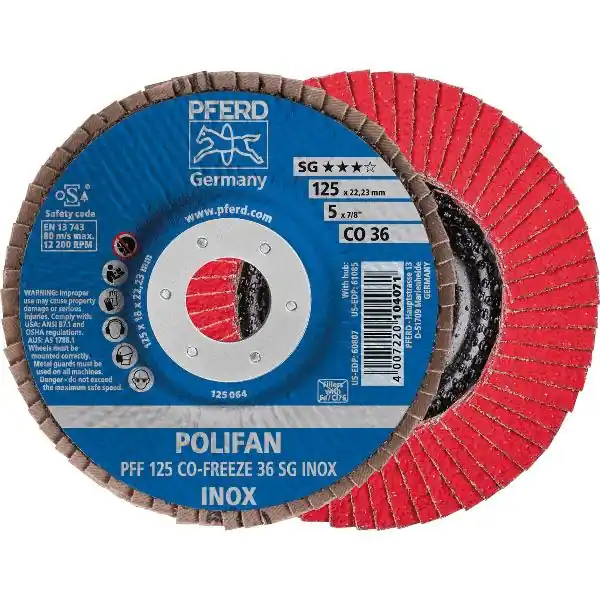 Pouze Dnes Brusný lamelový talíř PFF ø 125 mm zrnitost 80
