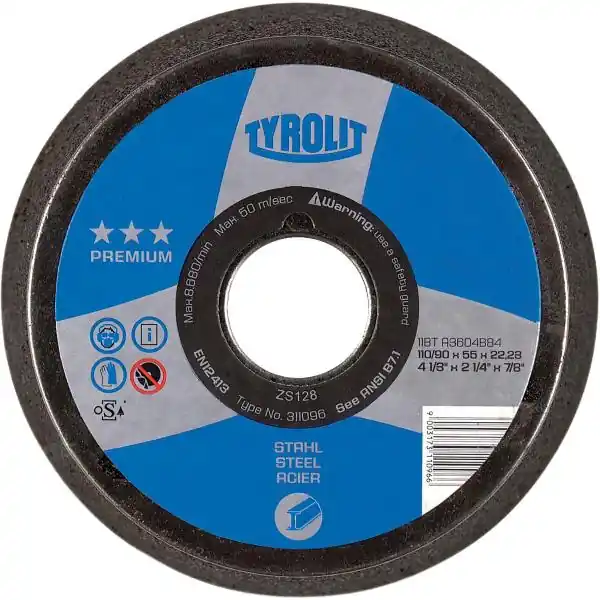 TYROLIT Kuželový brusný kotouč Premium***Form 11ZB 110/90x55/M14 Zrnitost 36 Časově Omezené