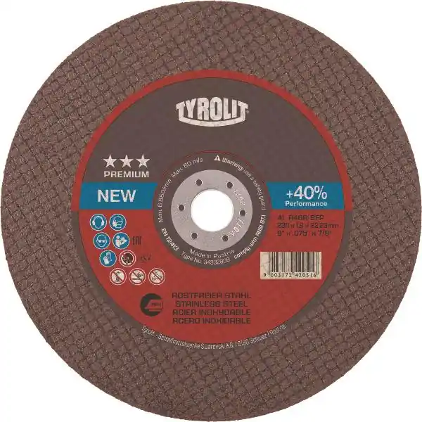 Výhodná Nabídka TYROLIT řezný kotouč rovný Premium*** 230 x 2.0 mm Inox Form 41