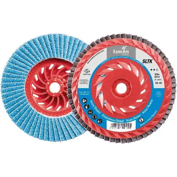 Akční Cena LUKAS brusný lamelový talíř SLTK M14 zirkon korund ø 125 mm zdrno ZK40