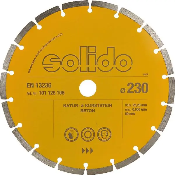 Koupit Online SOLIDO diamantový řezný kotouč Turbo 230 x 22,23 mm