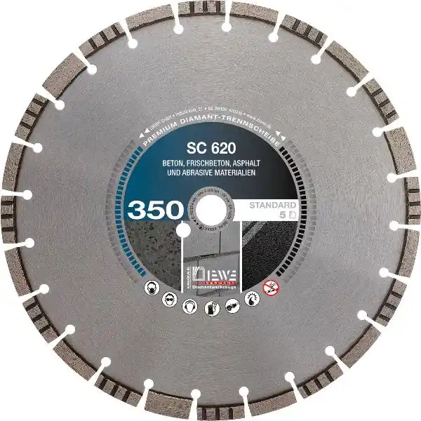 DIEWE Diamantový kotouč pro mokré řezání SC620 450 x 25,4/10 mm Nízká Cena