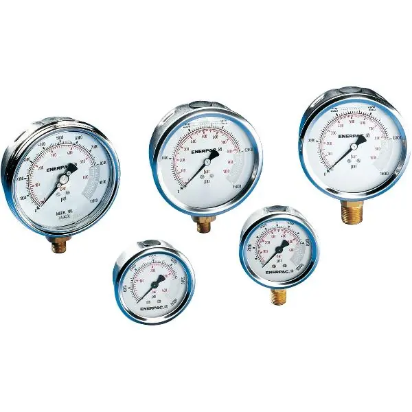 Oblíbený ENERPAC tlakoměr G4039L ø 100 mm závit 1/2"-NPTF 0-700bar