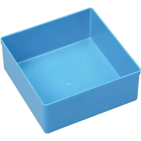 Oblíbený ALLIT vkládací box Euro Plus modrý vel. 4 108 x 108 x 45 mm