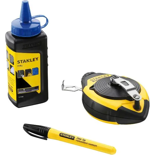 STANLEY lajnovací šnůra - sada Fatmax 30 m + křída a pernamentní fix Novinka