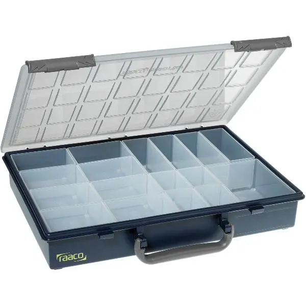RAACO sortimentní kufřík Assorter 55 4x8-17 přihrádek 338 x 261 x 57 mm Omezená Nabídka
