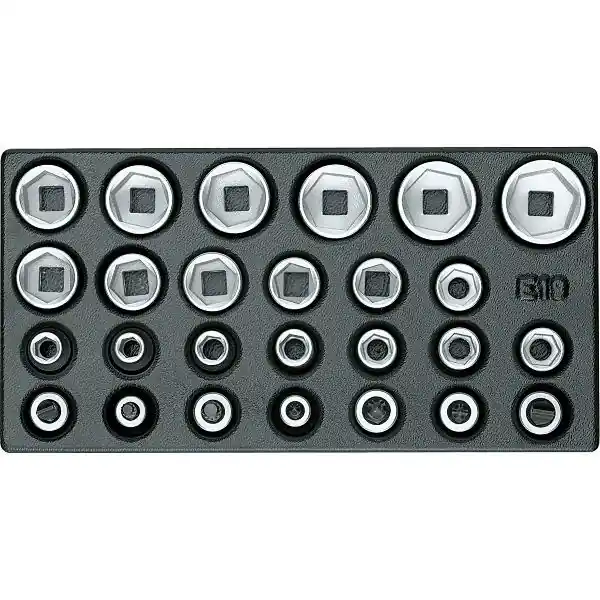 GEDORE Sada nástrčkových klíčů ořech 1/2" 1500 ES-19 IS v 1/3 ES-Modul 26dílná Poslední Šance