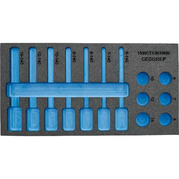 Akční Nabídka GEDORE 1/3 Check-Tool- Modul EI 1500 CT1-IN19LKM L šířka 157,5 mm hloubka 310 mm