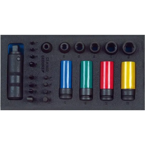 Nakupujte Hned GEDORE uvolňovač šroubů sortiment 1/2"1500 CT1-K 1900 v 1/3 CT-Modul 19dílná