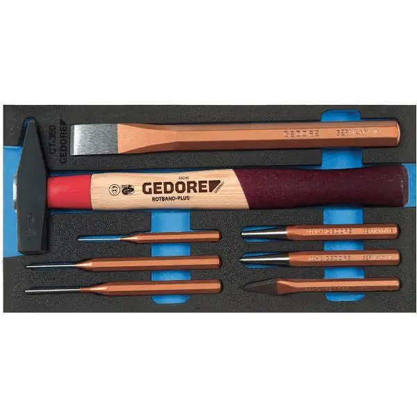GEDORE sekáč-sortiment 1500 CT1-350 v 1/3 CT-Modul 8dílná Cenově Výhodný