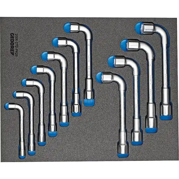 Oblíbený GEDORE oboustranný nástrčkový klíč sada 2005 CT2-25PK v 2/4 CT-Modul 11dílná