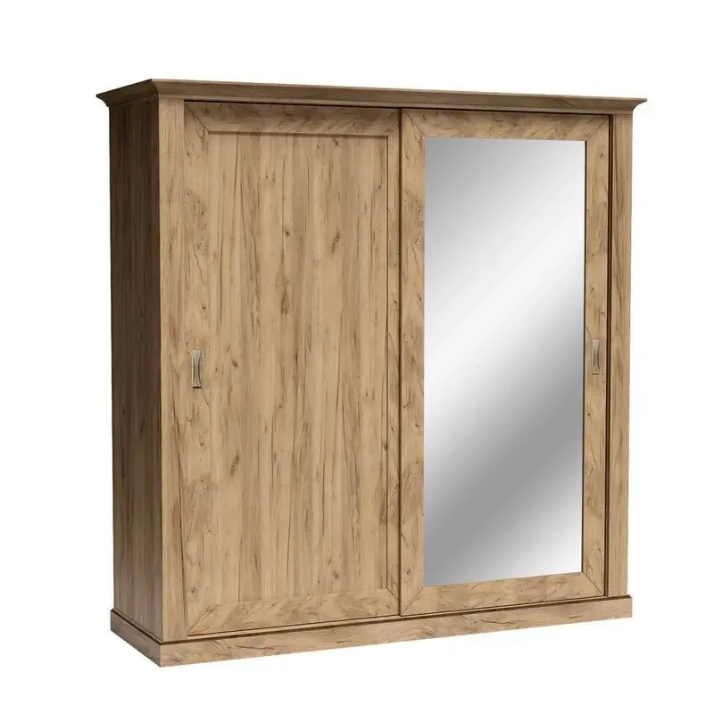 Dvoudveřová skříň AILISH - šířka 211 cm, dub kraft zlatý Kup Teď