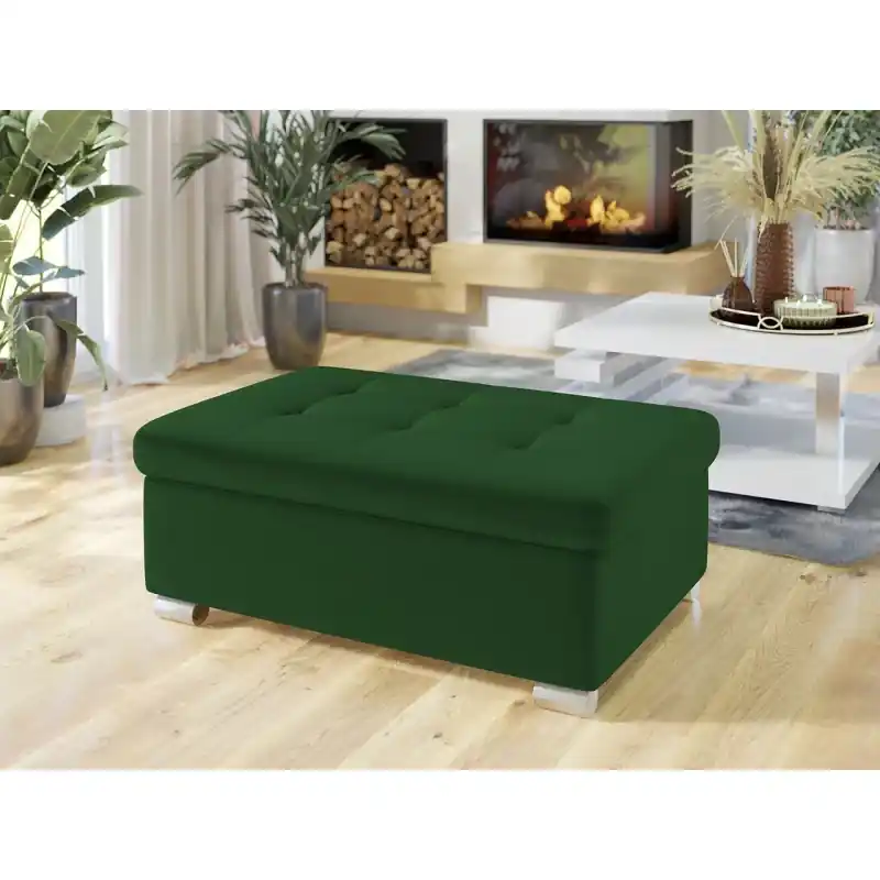 Tovární Cena Taburetka do obýváku NELLI 2 - zelená 1