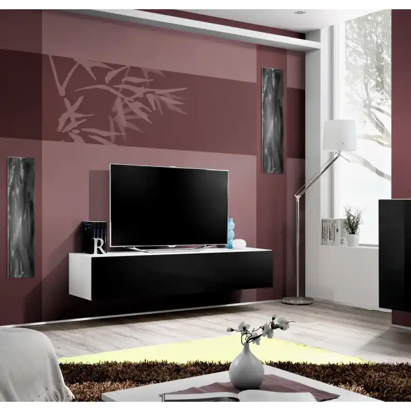 TV stolek FREYA - černý Nová Kolekce
