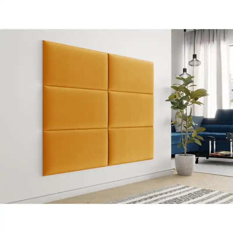 Koupit Online Čalouněný panel na zeď 84x42 PAG - žlutý