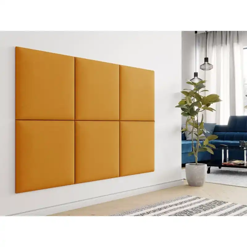 Aktuální Čalouněný panel 60x60 PAG - žlutý