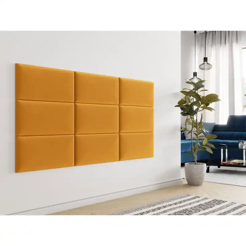 Čalouněný nástěnný panel 60x30 PAG - žlutý Cenový Hit
