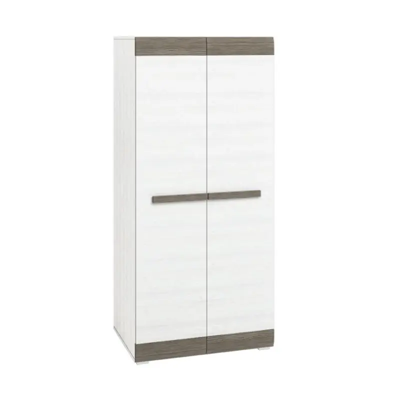 Šatní skříň ILKO - šířka 92 cm, bílá borovice / new grey Objednat Nyní