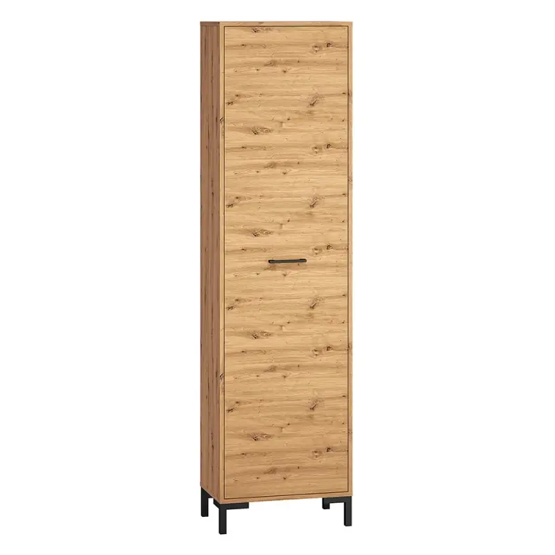 Vysoká předsíňová skříň BEDA - šířka 55 cm, dub artisan Značkový